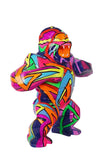 Statue Gorille Pop'Art H60 cm en résine / NUM31 - Statue Pop'Art