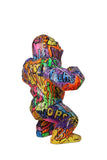 Statue Gorille Pop'Art H60 cm en résine / NUM37 - Statue Pop'Art