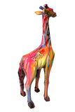 Statue Girafe Pop'Art H180 cm en résine / NUM86 - Statue Pop'Art