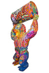 Statue Gorille Pop'Art avec baril H213 cm en résine / NUM118 - Statue Pop'Art