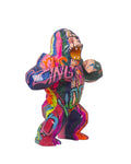 Statue Gorille Pop'Art H60 cm en résine / NUM59 - Statue Pop'Art