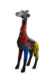 Statue Girafe Pop'Art H100 cm en résine / NUM90 - Statue Pop'Art