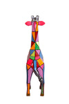 Statue Girafe Pop'Art H100 cm en résine / NUM92 - Statue Pop'Art