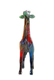 Statue Girafe Pop'Art H100 cm en résine / NUM89 - Statue Pop'Art