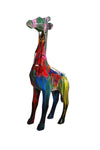 Statue Girafe Pop'Art H100 cm en résine / NUM88 - Statue Pop'Art