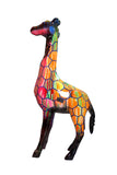 Statue Girafe Pop'Art H100 cm en résine / NUM97 - Statue Pop'Art