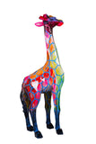 Statue Girafe Pop'Art H180 cm en résine / NUM87 - Statue Pop'Art