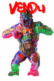 Statue Gorille Pop'Art H200 cm en résine / NUM02